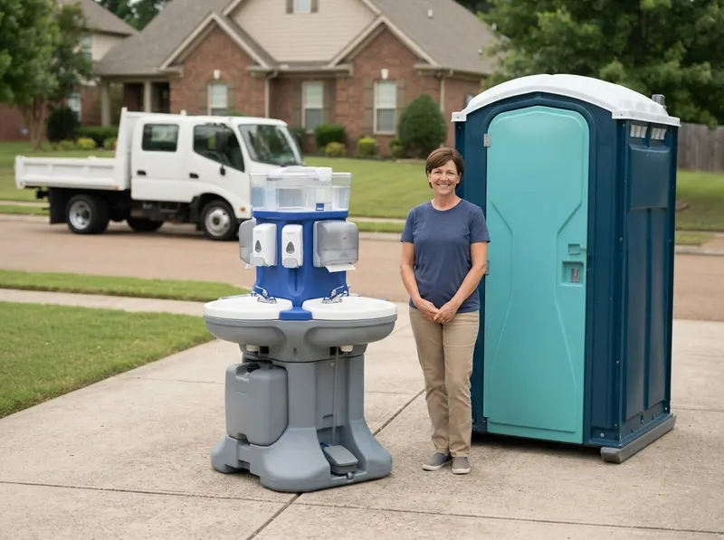 Standalone Dual-Basin Handwashing Station in Brentwood, TN
